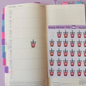Coffee Decorative Sticker Sheet Cute Coffee Stickers