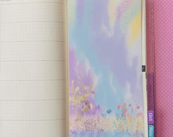 Clouds Decorative Full Page Hobonichi Weeks Sticker