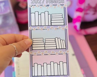 2027 Book Reads Full Page Sticker Tracker