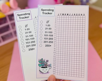 Spending Tracker Full Page Planner Sticker / Hobonichi Weeks A6 B6 Day Designer Pocket Planner