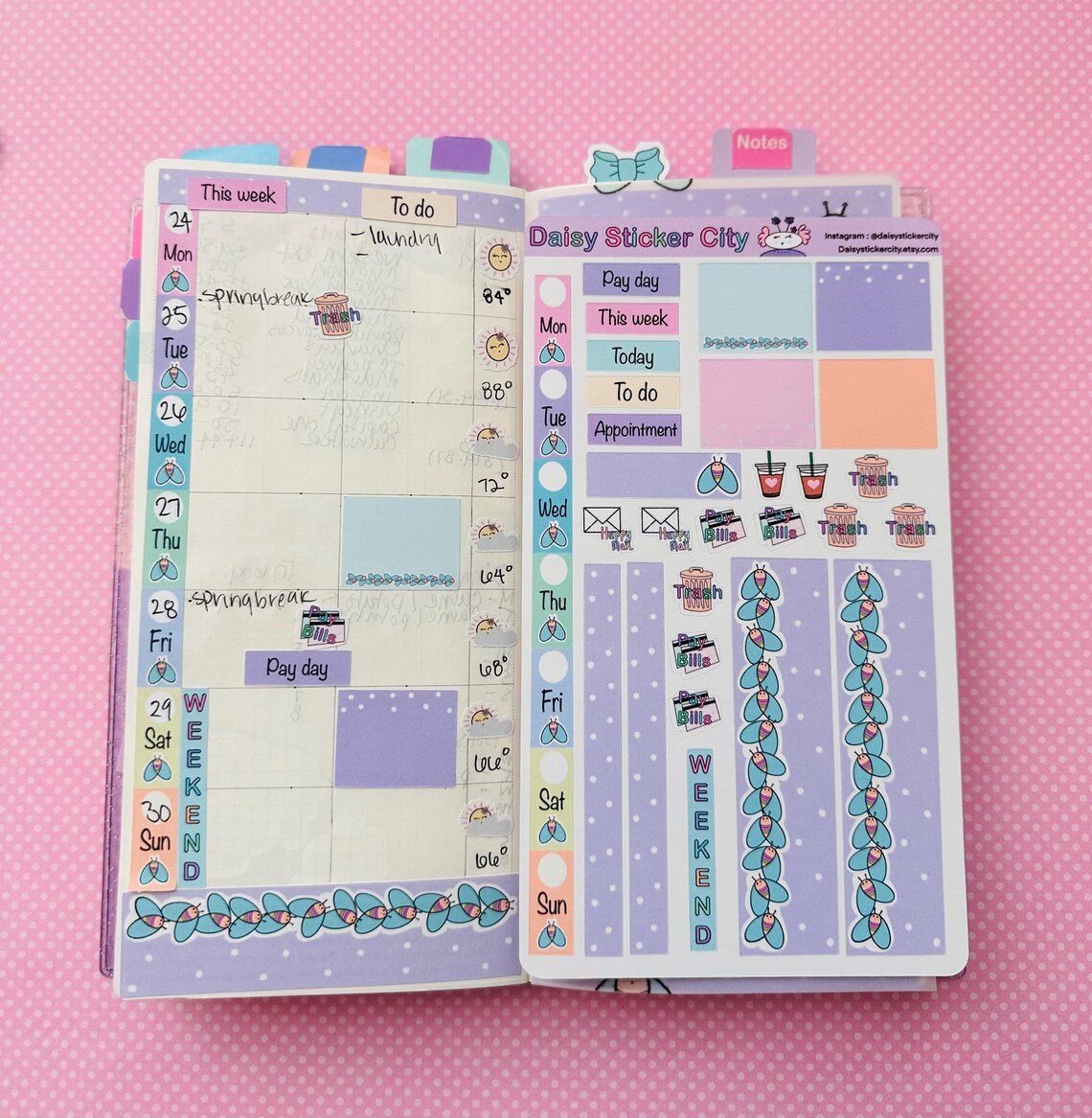 Weekly Stickers Planner Kit for Hobonichi Weeks / Hobonichi Weeks ...