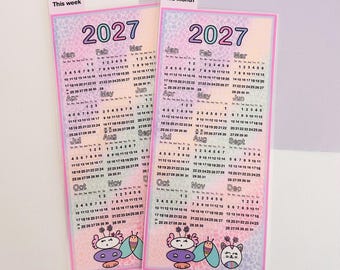 2027 Pencil Boards: Laminated Hobonichi Weeks Lola and Friends
