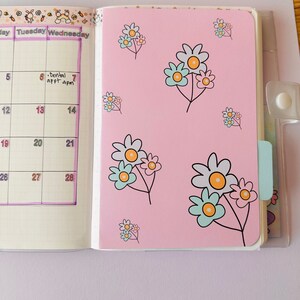 Floral File Folder Planner Paper Sticker Organizer Folder - Etsy