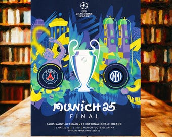 PSG v Inter Milan 2025 UEFA Champions League final Official Programme