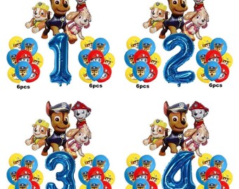 Paw Patrol Balloon Kit Birthday Number Party DIY Decorations BN38