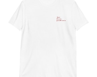 Gin und Tonic Unisex T-Shirt | Stickerei-T-Shirt | Cocktail-T-Shirt | Unisex Tshirt | Weihnachtsgeschenk
