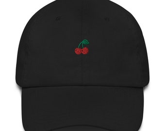 Cherry Dad hat | Embroidery Hat | Baseball hat | Custom Embroidery | Gift Ideas