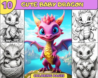 Cute Dragon Coloring Pages, Dragon Coloring Sheets, Animal Coloring Book, Animal Coloring Pages, Dragon Coloring Book, Animal Color Sheets