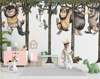 Removable Where The Wild Things are Monsters Wall Decal King Max Wall Decal Home Decor for Nursery and Kid Room