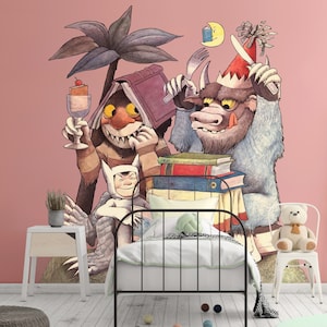 Where the Wild things Are Monsters Wall Decal King Max Wall Sticker Carol Wall Art Nursery And Kid Room Decor