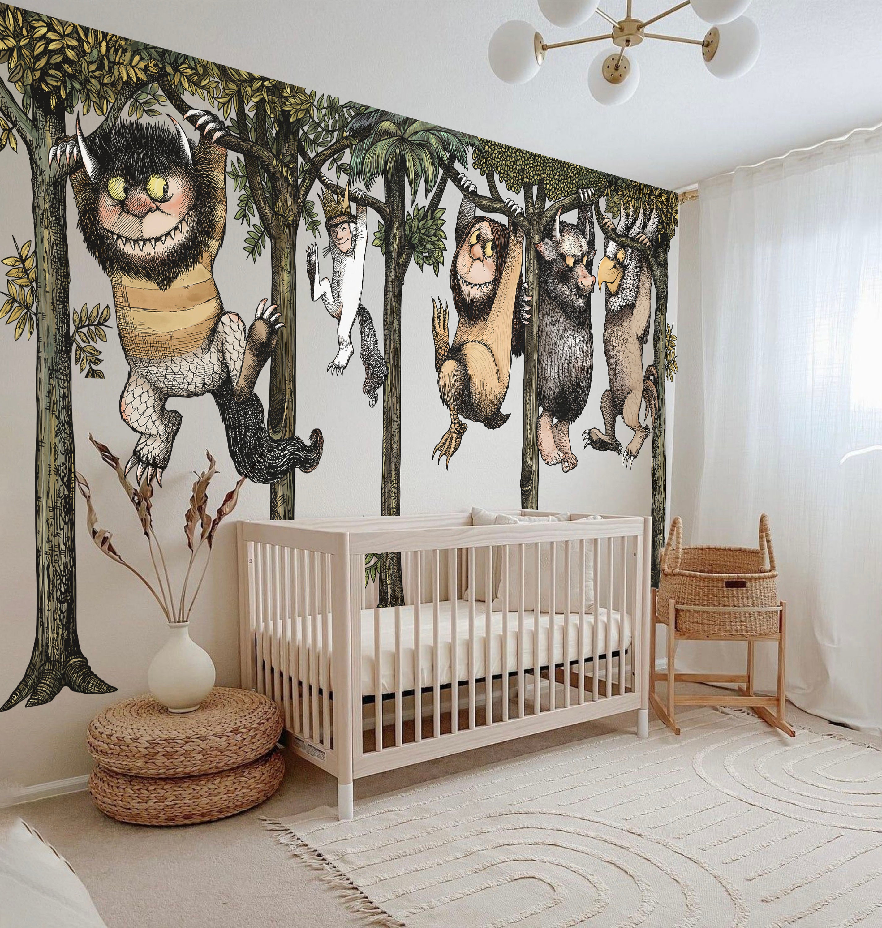 Peel and Stick Where the Wild Things Are Wall Decal for Bedroom