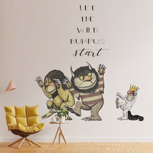 Where The Wild Things Are Carol With Monsters Wall Decal King Max Wall Sticker Art For Baby And Kid Room Decoration
