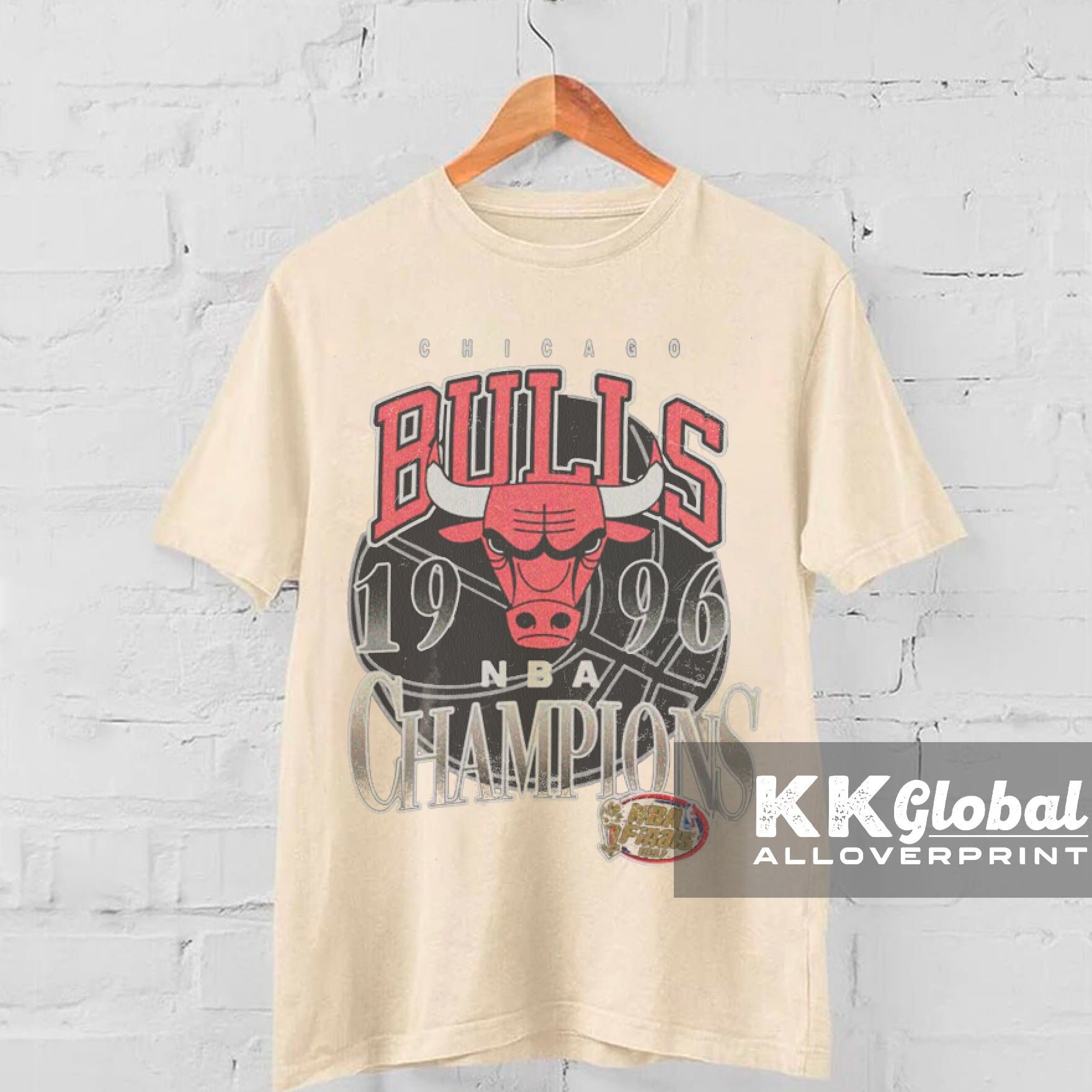Mitchell & Ness x NBA Chicago Bulls 6 Times Black T-Shirt Adult Large  SS Jordan