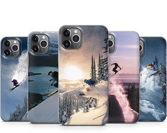 Skiing in The Mountains Protective Durable Stylish Phone Case For iPhone 14 13 12 11 X XS Samsung S23 S22 S21 S20 S10 Note20 Huawei Xiaomi