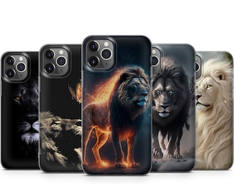 Cool Lion Protective Durable Stylish Phone Case For iPhone 15 14 13 12 11 X XS Samsung S23 S22 S21 S20 S10 Note20 Huawei Xiaomi