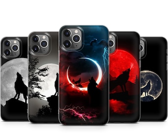 Lone Wolf Silhouette Protective Durable Stylish Phone Case For iPhone 15 14 13 12 11 X XS Samsung S23 S22 S21 S20 S10 Note20 Huawei Xiaomi