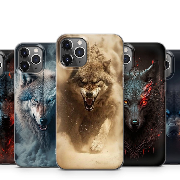 Danger Wolf Protective Durable Stylish Phone Case For iPhone 15 14 13 12 11 X XS Samsung S23 S22 S21 S20 S10 Note20 Huawei Xiaomi