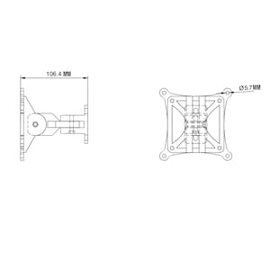 Soporte VESA para accesorios sim racing y sim flight 5