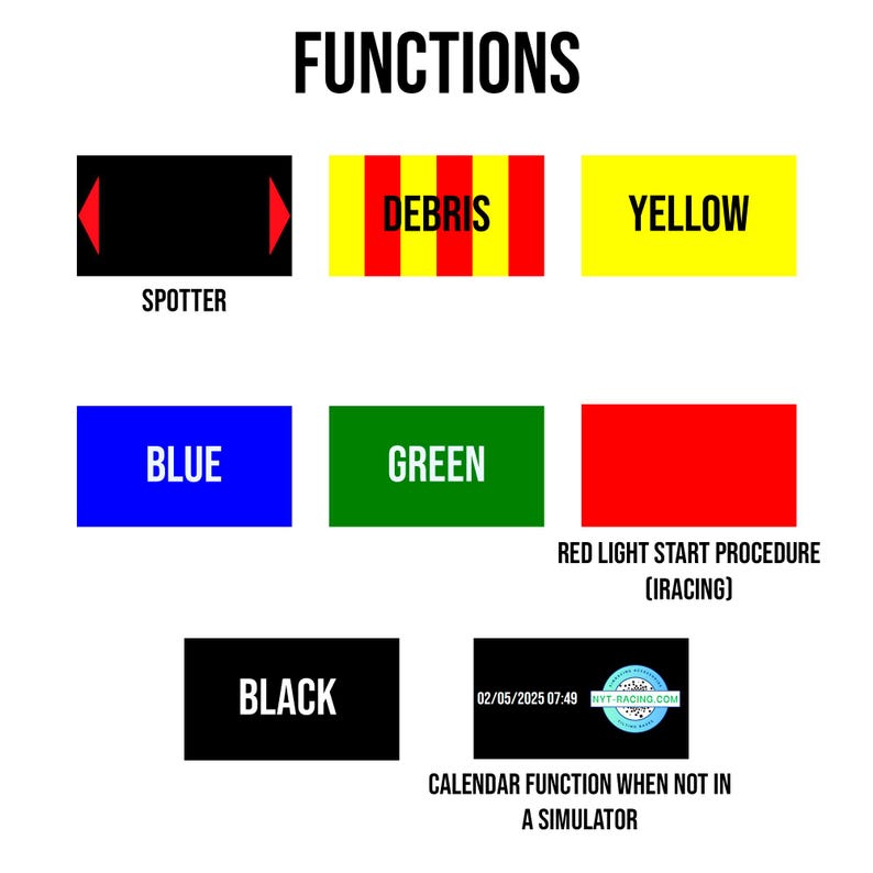 Sim Racing Spotter Sim Racing Iflag and Spotter Dashboard Simhub for Smartphones and ...