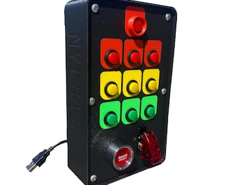 ボタンボックス シミュレーション レーシング USB デスククランプ