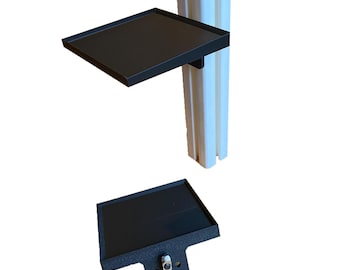 Sim racing tray for speakers for aluminum profile simulators