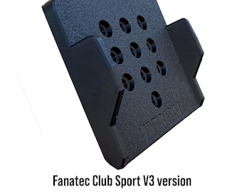 Fanatec Podium Pedals style plate for sim racing pedals, for Moza and Fanatec with side stops