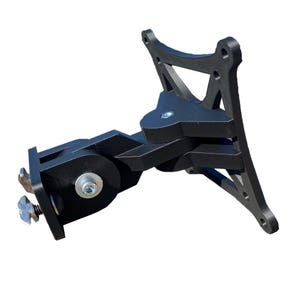 VESA 75/100 mount for sim racing accessories with double articulation