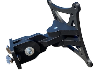 VESA 75/100 mount for sim racing accessories with double articulation