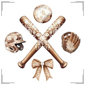 Projekt koszulki baseballowej w stylu retro, styl vintage collage baseball sublimacja png, brązowe skórzane rękawice, drewniany kij baseballowy w kolorze białym chinoiserie