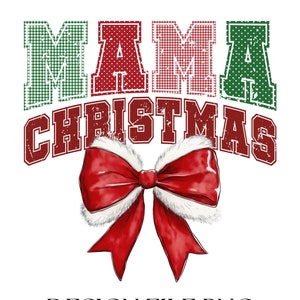 Maman Noël png, noeud de Noël rouge png, maman Noël rouge vert png, conception de chemise joyeux Noël png, lettre à carreaux vichy rouge vert
