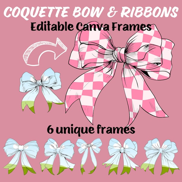 Pencil Bow Template Canva Etsy Pencil Bow Template Canva Etsy