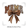 Western Cowgirl Mama png, Leather Suede Bow png, Howdy Mom Brown Cowhide Bow png, Western Mama Bow png, Cheetah Gold Glitter Trendy Mama png