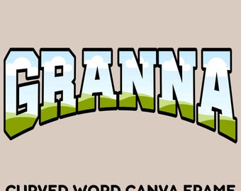 Granna Varsity Canva Frame: Drag & Drop Clipart (PNG)
