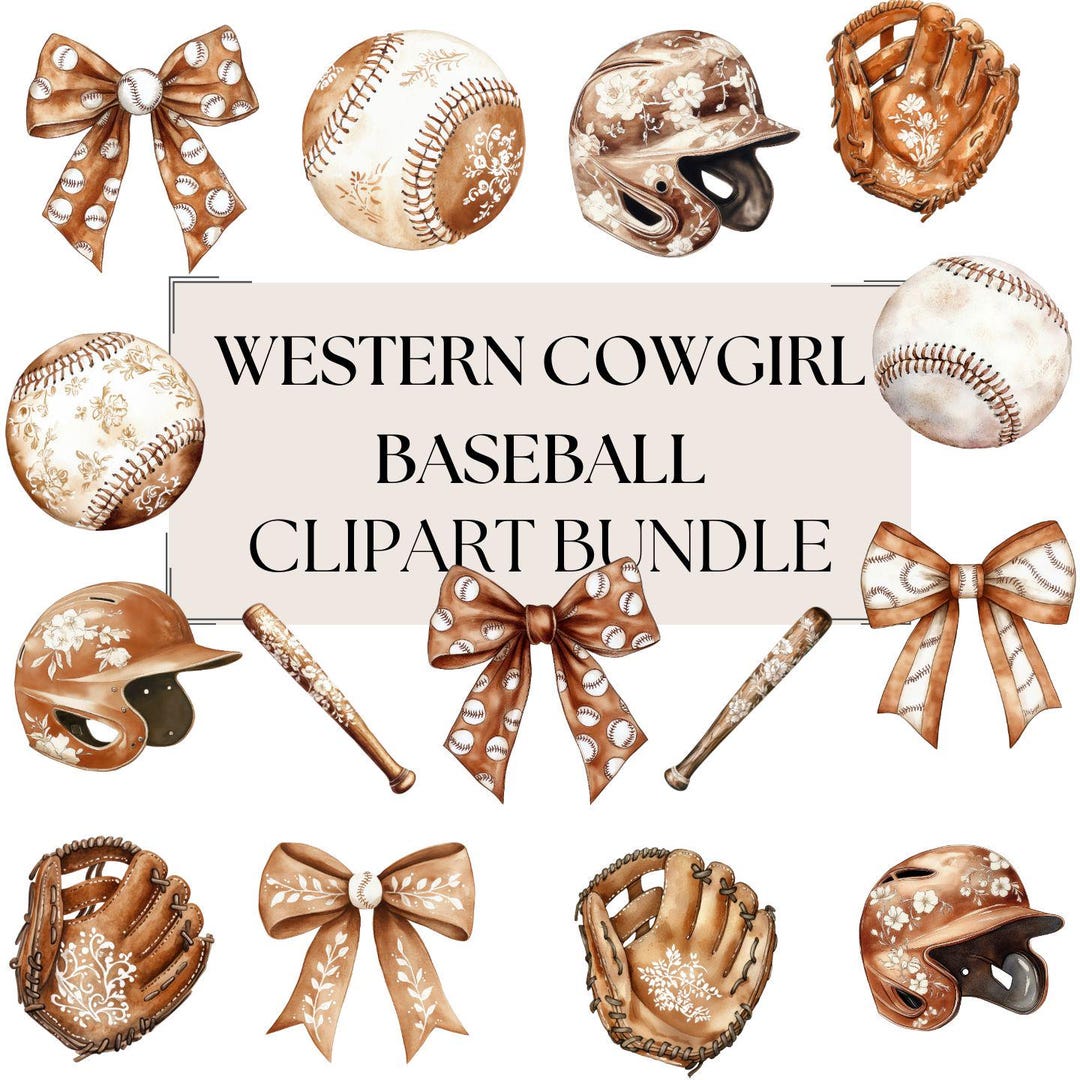 Retro Baseball Clipart Bundle, Vintage Collage Baseball Sublimation Png ...