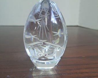 2000 Sullivans Star Of Bethlehem Lead Crystal Paperweight