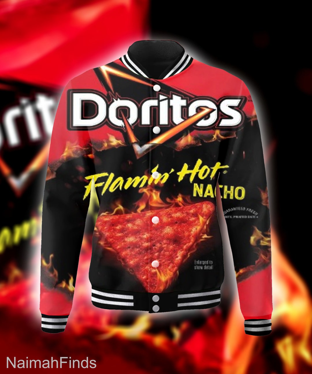 Doritos Flamin Hot Nacho Baseball Jacket Group Halloween Etsy