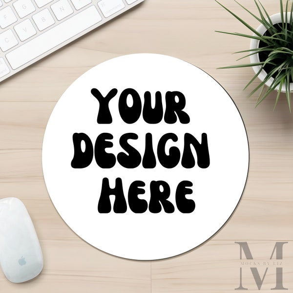 Round mouse pad mockup digital file mock up stock picture blank template download JPG mousepad photo printify mocks ups instant download