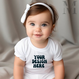 Baby Clothes Mockup Bella Canvas 3001B White T-Shirt Mockup Bella Canvas Baby Kids T-shirt Mockup 3001B Mockup Infant Diverse Mockups Shop