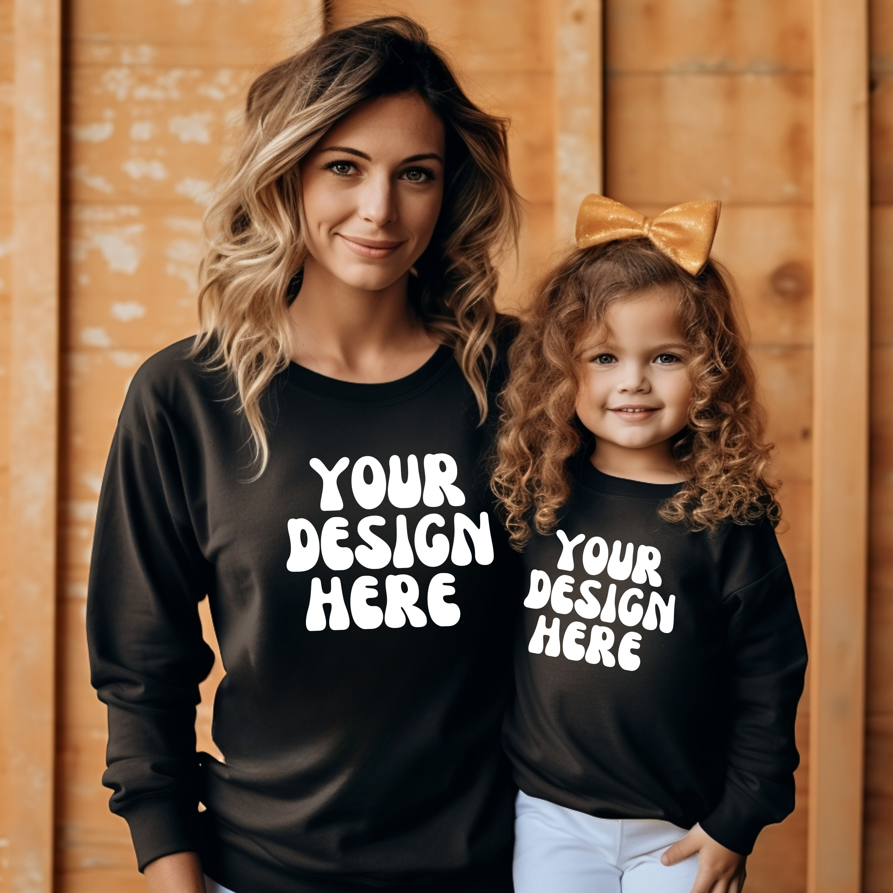 Mommy + Me designer streetsign Sweatshirt