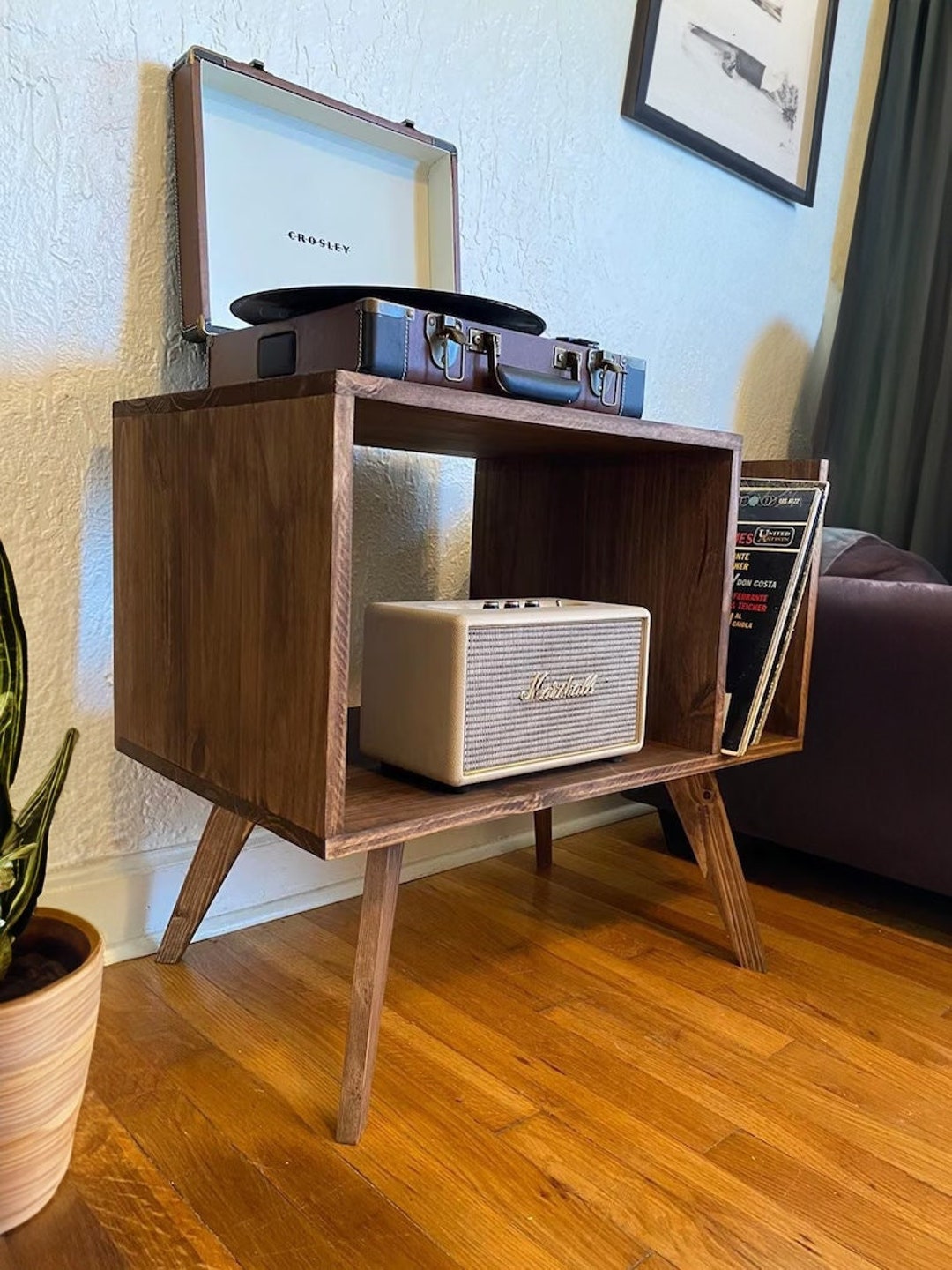 MCM Mid Century Modern Table for Record Player Stand - Etsy UK