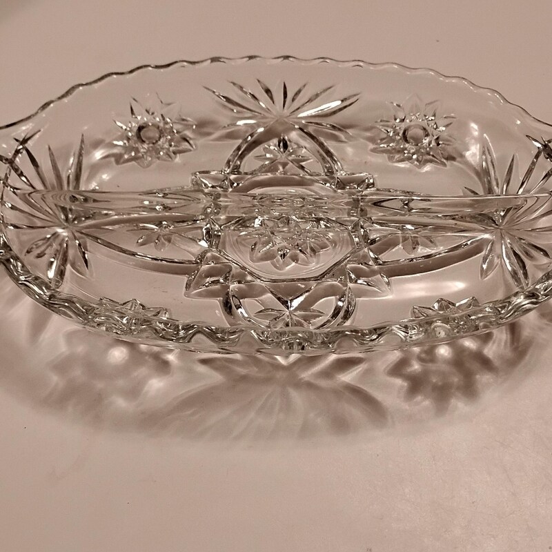 Star Pattern 10 Inch 10 Inch Relish Dish - Etsy