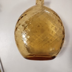Amber colored decanter