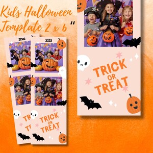 Kids Halloween - Trick or Treat Photo Booth Template