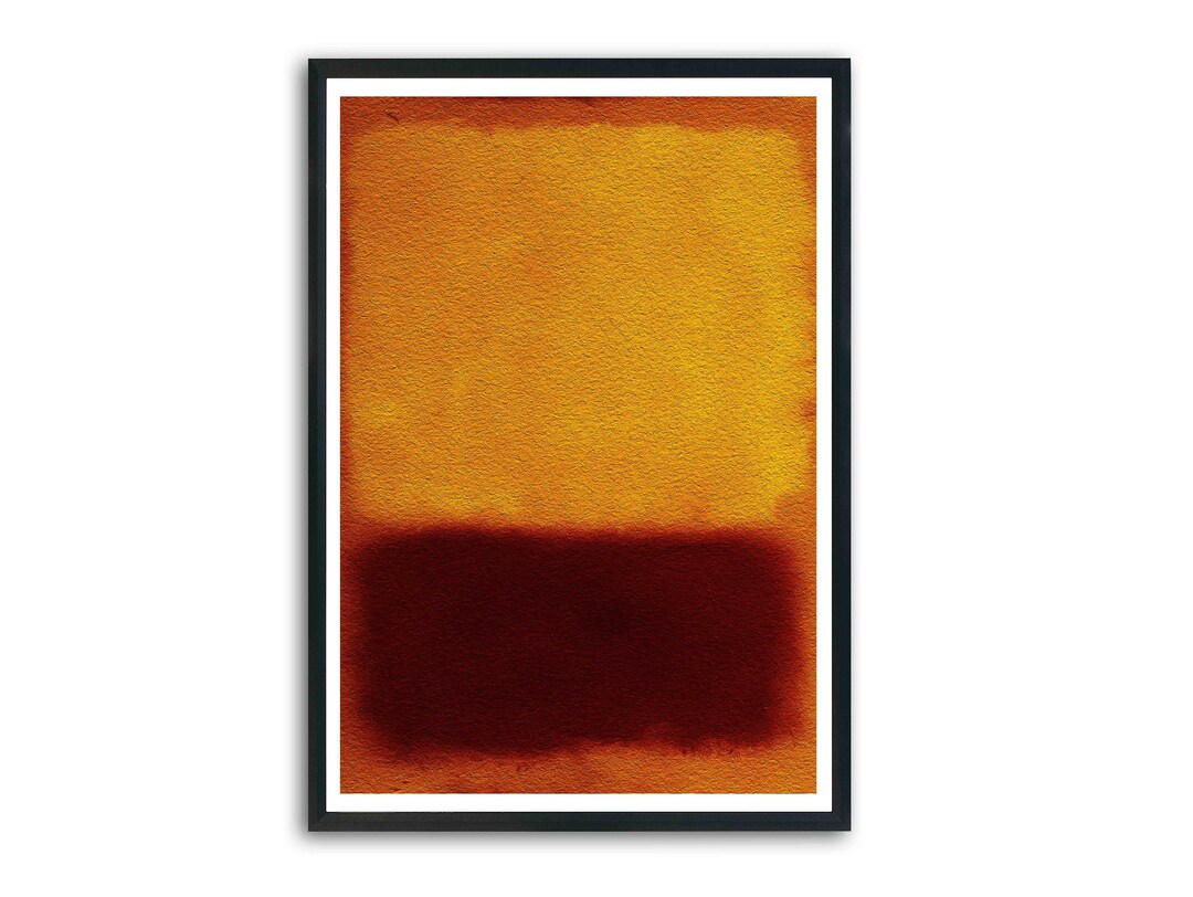 Rothko Inspired Printable Download, Yellow and Orange Abstract Digital ...