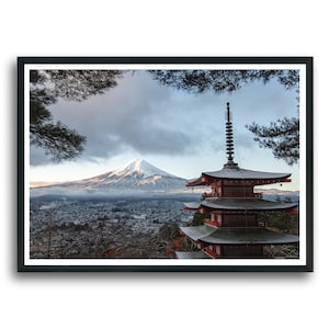 Chureito Pagoda, Japan Digital Downloads Image Printable Wall Art, Fujiyoshida, Japan Wall Art, Landscape Wall Art, Downloadable Art