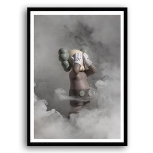 Hypebeast Kaws Printable Download, Kaws Figure Poster, Graffitti Print Wall Art, Street Pop Art, Gift for Boyfriend, INSTANT DOWNLOAD