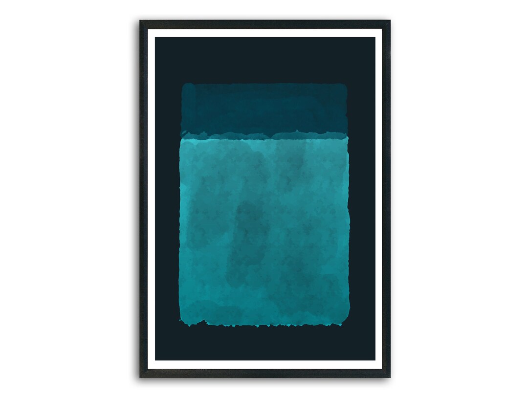 Rothko Inspired Printable Download, BLUE Abstract Digital Wall Art ...
