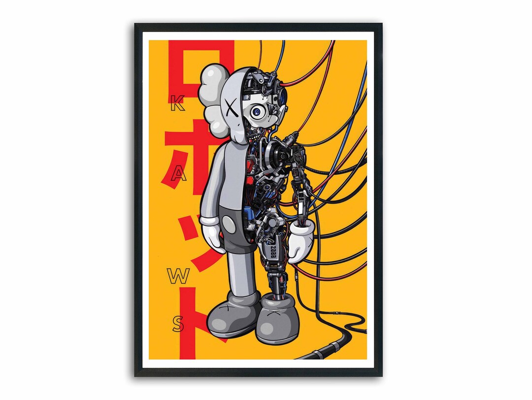Hypebeast Kaws Printable Download, Kaws Figure Poster, Graffitti Print