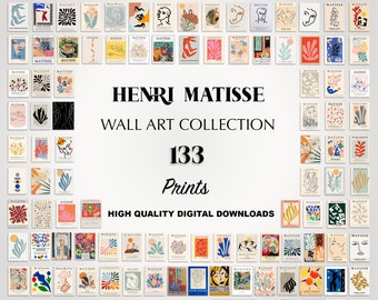 Matisse Print Set of 133, Mega Bundle, Modern Painting, Mid Century Wall Art, High Quality Printable Poster, Famous Paintings, DIGITAL ART