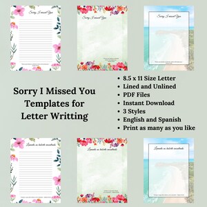 JW letter writing, Sorry I missed you, Letter writing templates, Letter writing set, Printable letter writing, Printable letter worksheets
